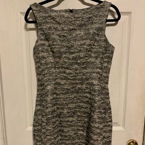 Fitted tweed party or office dress